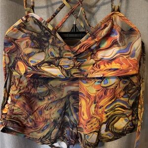 Shakti Drawstring Shorts & Strappy Top.